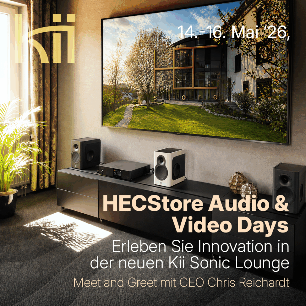 Big news for audio lovers! Kii Audio is heading to Munich for an unforgettable experience—and this time, it’s personal. Join us at the Audio Video Days at HEC Store, where our CEO, Chris Reichardt, will be on-site to answer your questions, share insights, and run live demos that bring the future of sound into the room. This isn’t just another showcase—it’s your chance to connect directly with the mind behind Kii and experience the precision, power, and emotion of our systems in a truly intimate setting. Come curious. Leave inspired. Near Munich - https://www.hecstore.de/